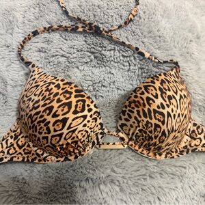 Victoria's Secret Leopard Print Bikini Top